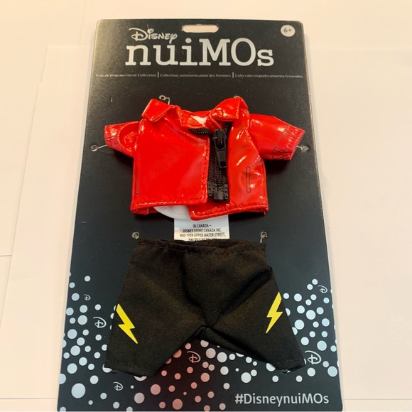 NWT. Disney nuiMOs outfit. Adorable red moto jacket, top and pants - Picture 1 of 7